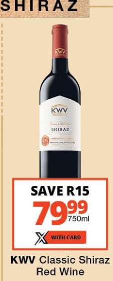 KWV Classic Shiraz Red Wine