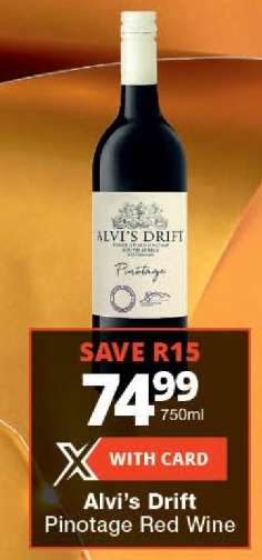 Alvi's Drift Pinotage Red Wine