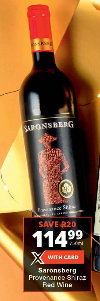Saronsberg Provenance Shiraz Red Wine