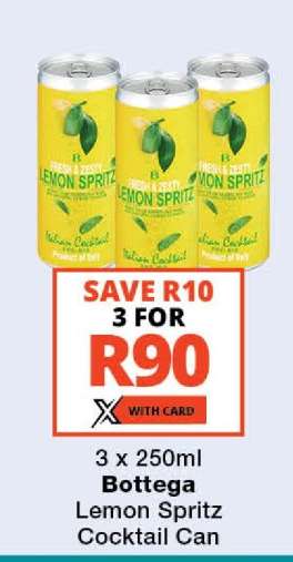 Bottega Lemon Spritz Cocktail Can
