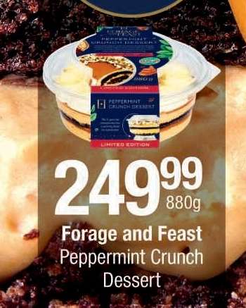 Forage and Feast Peppermint Crunch Dessert