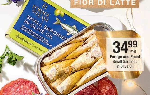 Forage and Feast Small Sardines in Olive Oil