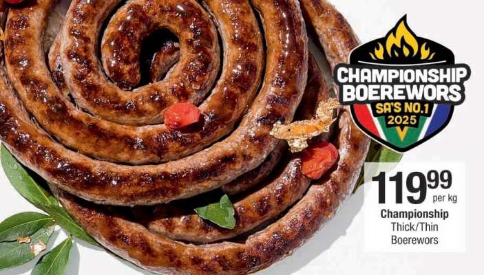 Championship Thick/Thin Boerewors