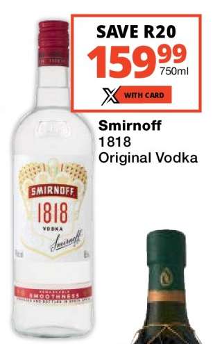 Smirnoff 1818 Original Vodka