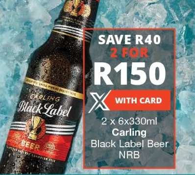 Carling Black Label Beer NRB