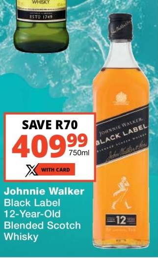 Johnnie Walker Black Label 12-Year-Old Blended Scotch Whisky