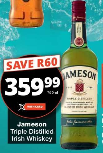 Jameson Triple Distilled Irish Whiskey