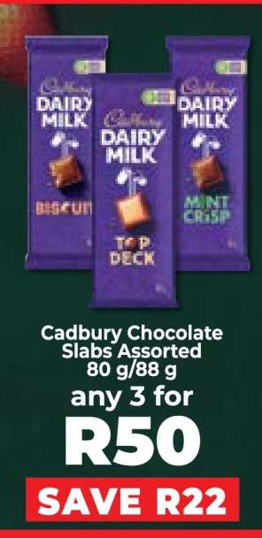 Cadbury Chocolate Slabs Assorted