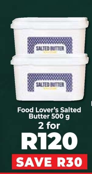 Food Lover’s Salted Butter 500 g