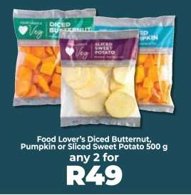 Food Lover’s Diced Butternut, Pumpkin or Sliced Sweet Potato