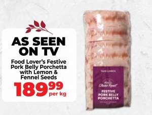 Food Lover’s Festive Pork Belly Porchetta with Lemon & Fennel Seeds