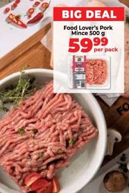 Food Lover’s Pork Mince 500 g