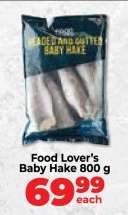 Food Lover’s Baby Hake 800 g