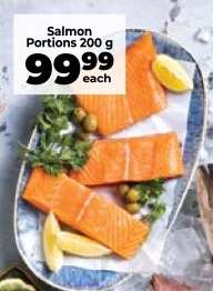 Salmon Portions 200 g