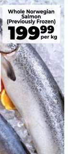 Whole Norwegian Salmon