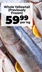 Whole Yellowtail (Previously Frozen)