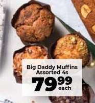 Big Daddy Muffins Assorted 4s