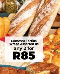 Comessa Tortilla Wraps Assorted 8s