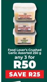 Food Lover’s Crushed Garlic Assorted 250 g