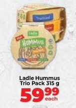 Ladle Hummus Trio Pack 315 g