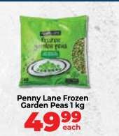Penny Lane Frozen Garden Peas 1 kg
