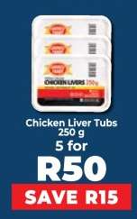 Chicken Liver Tubs