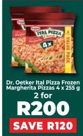 Dr. Oetker Ital Pizza Frozen Margherita Pizzas 4 x 255 g