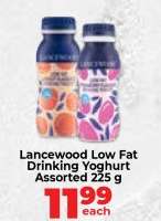 Lancewood Low Fat Drinking Yoghurt Assorted 225 g