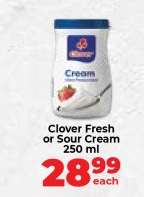 Clover Fresh or Sour Cream