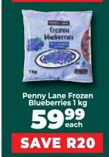 Penny Lane Frozen Blueberries 1 kg