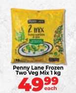 Penny Lane Frozen Two Veg Mix 1 kg