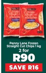Penny Lane Frozen Straight Cut Chips 1 kg