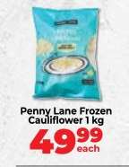 Penny Lane Frozen Cauliflower 1 kg