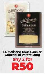 La Molisana Cous Cous or Gnocchi di Patate 500g