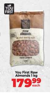 You First Raw Almonds 1 kg