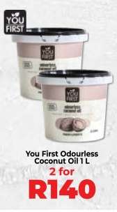 You First Odourless Coconut Oil 1 L
