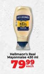 Hellmann’s Real Mayonnaise 430 ml