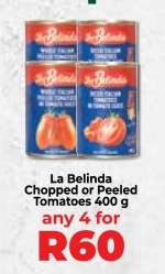 La Belinda Chopped or Peeled Tomatoes 400 g