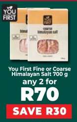 You First Fine or Coarse Himalayan Salt 700 g