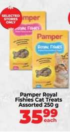 Pamper Royal Fishies Cat Treats Assorted 250 g