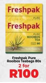 Freshpak Pure Rooibos Teabags 80s