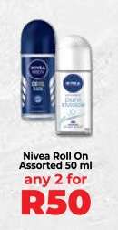 Nivea Roll On Assorted 50 ml