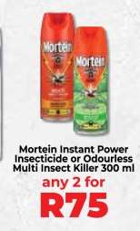 Mortein Instant Power Insecticide or Odourless Multi Insect Killer 300 ml