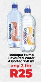 Bonaqua Pump Flavoured Water Assorted 750 ml