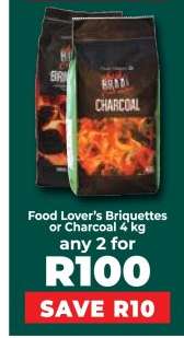Food Lover’s Briquettes or Charcoal 4 kg