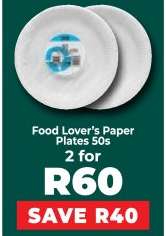 Food Lover’s Paper Plates 50s