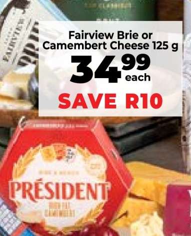 Fairview Brie or Camembert Cheese 125 g
