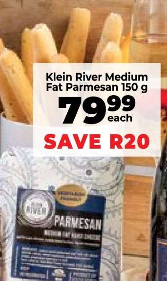 Klein River Medium Fat Parmesan 150 g