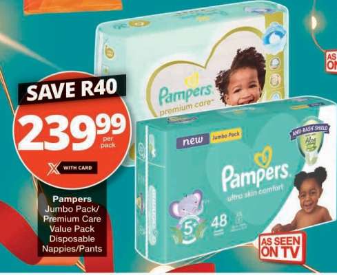 Pampers Jumbo Pack/Premium Care Value Pack