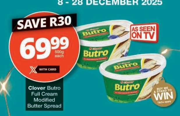 Clover Butro Full Cream Modified Butter Spread